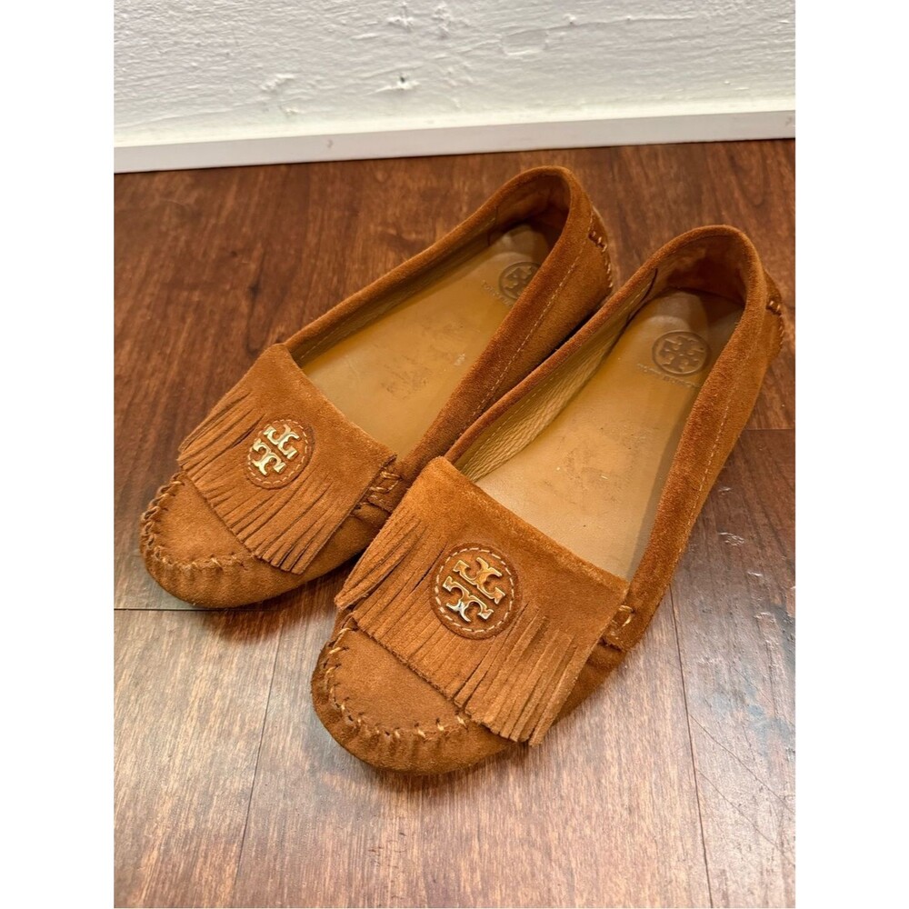 Tory Burch Snyder Fringe Moccasins Size 7